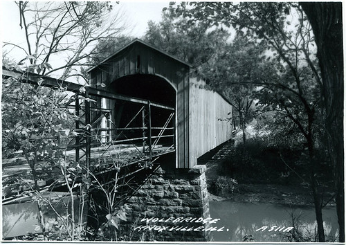 Postcard: Wolf Bridge, Knoxville, IL, ca. 1950