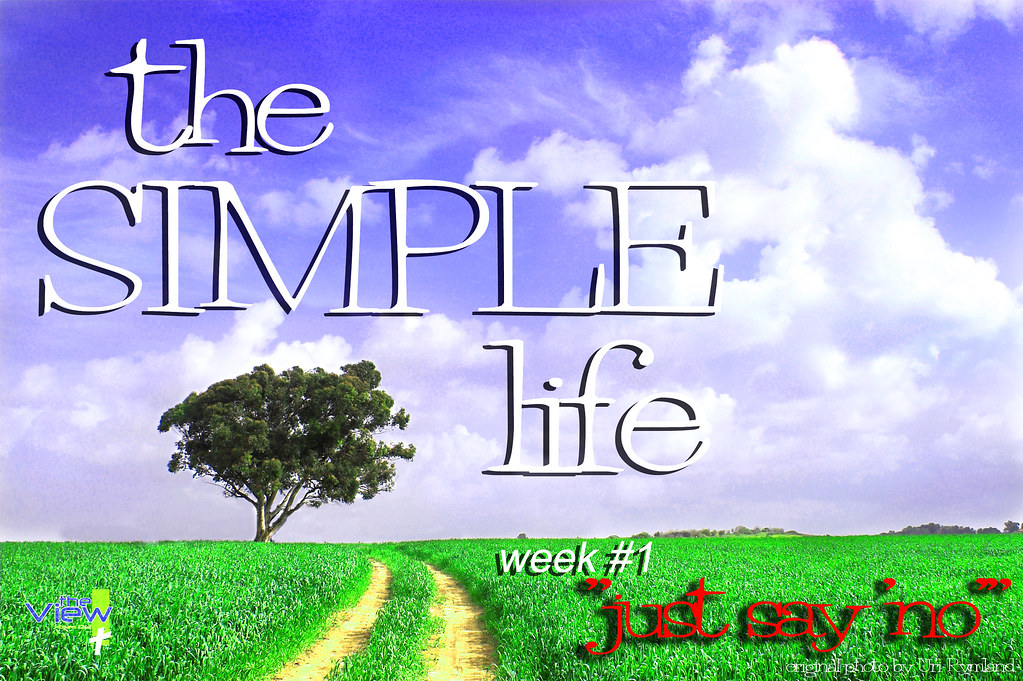 simple life week #1 title slide