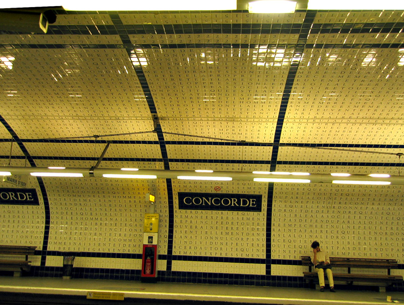 Concorde metro station, Paris