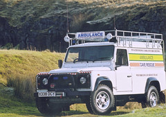 Flickr: West Brecon Cave Rescue Team stolen Land Rover 110 Defender X338 DCY