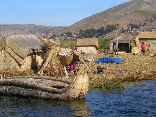 Lake Titicaca, Peru - Uros People - Floating Island Home