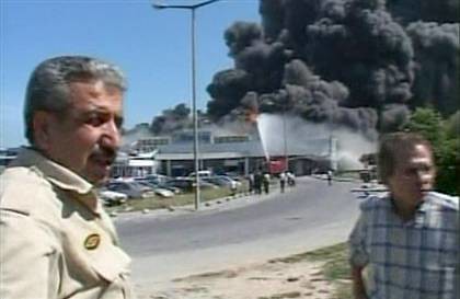 fire breaks out at Istanbul airport 05/24/05