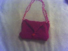 knit small purse for heather