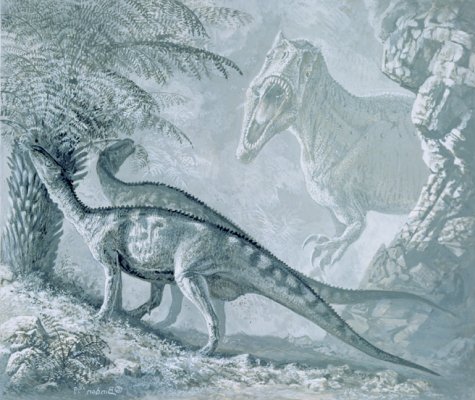 hadrosaurs & T. rex