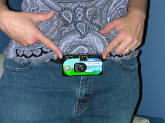 disposable camera belt buckle