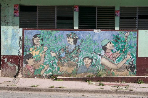 Communists love coffee, mural, jinotega