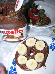 Whole Wheat Bagel With Nutella & Banana