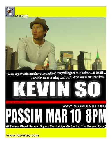 Kevin So Live at Club Passim, March 10th