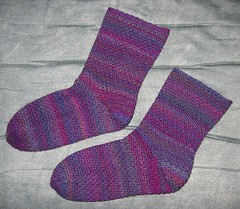 Purple Trekking Socks