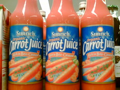 Carrot juice, carrot juice, carrot juice