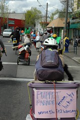 Puppet parade bike move