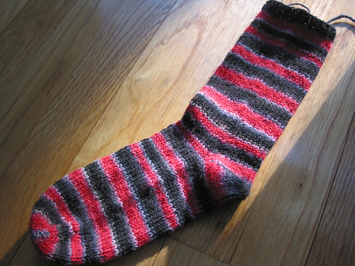 The Red and The Black - sock 1 done!
