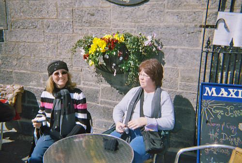 Mom and Aunt Phyllis in Edinburgh