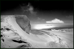 eyjafjallajökull in black and white
