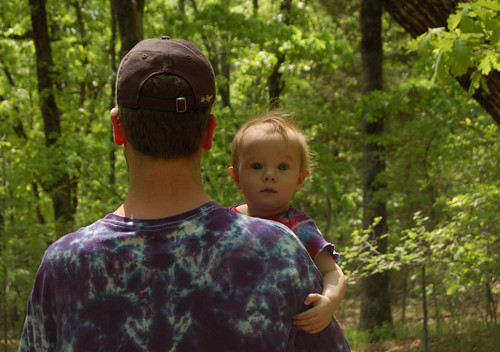 Daddy & Lainie in the Woods