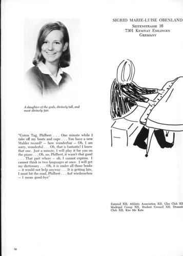 Sigrid Obenland - Yearbook Page