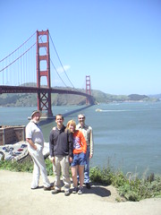 Scott with Erik, David and Maria near the golden Gate