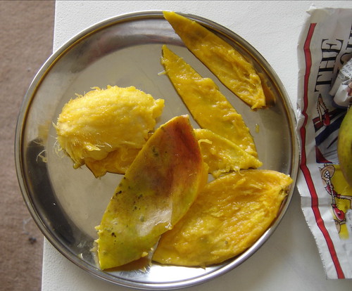 Eaten-up mango