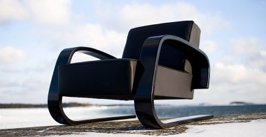 Glossy Black Aalto against the sky LOW RES