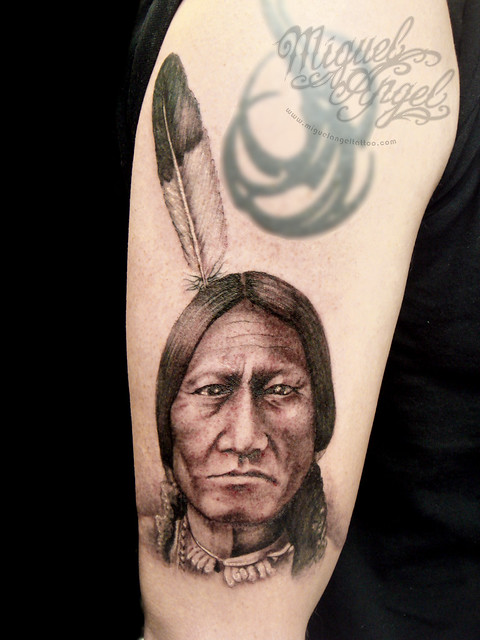 american indian tattoos. Sitting Bull American Indian