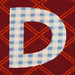 Fabric letter D
