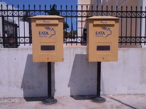 希臘聖托里尼島-斐拉郵筒