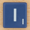 Scrabble White Letter on Blue I