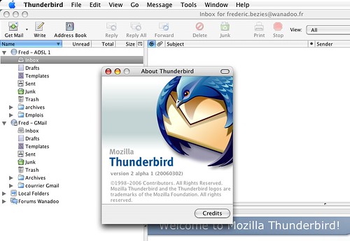 Thunderbird 2.0 alpha 1