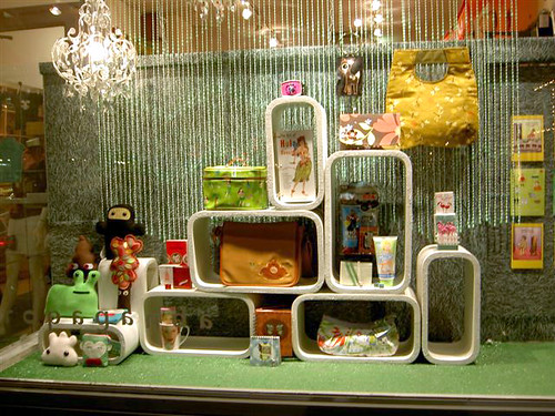 window display at boutique in ontario, canada