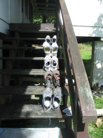 shoes drying