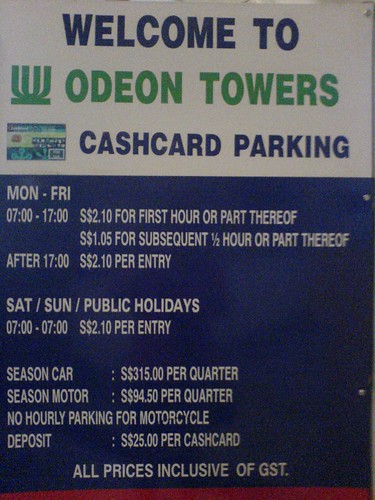 Parking at Odeon Towers