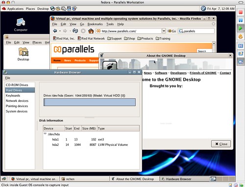 Fedora Core 4 on Parallels