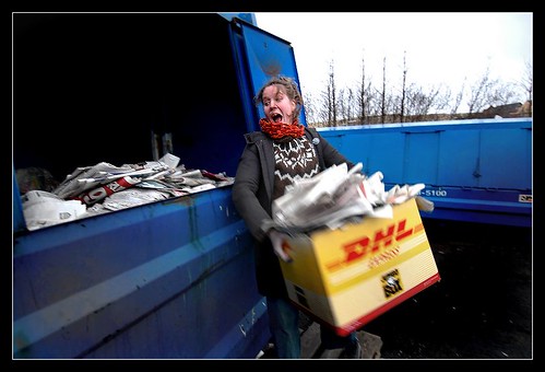 Reuse of newspapers garbage!