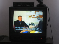 Me on TV in Bosnia