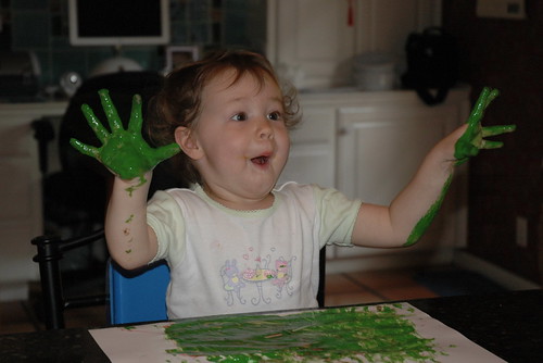 green hands