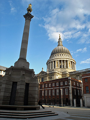 St Paul's seen from Paternoster Square