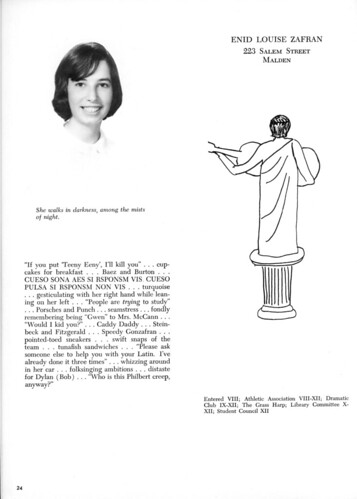 Enid Zafran - Yearbook Page