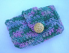 Crocheted card holder!