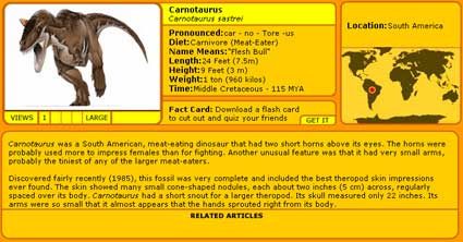 carnotaurus's ID card