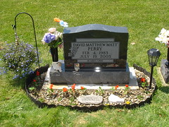 Matt's Grave Landscaped