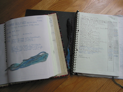 Knitting notebooks