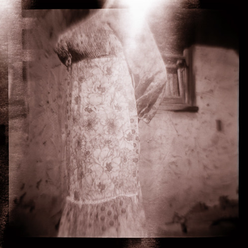 Untitled Diana photograph with light leak by Sean Rhode