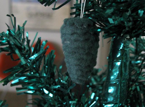 mini pinecone ornament