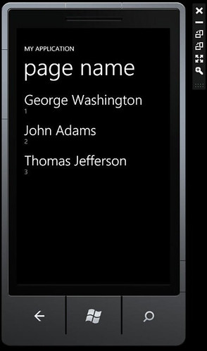 Windows Phone - Databound