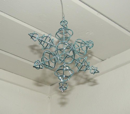 atomic snowflake ornament