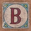 Vintage brick letter B