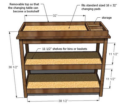 free furniture plans simple changing table 3