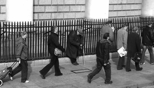 Begging at the Bank of Ireland