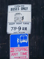 Bus sign, Baltimore