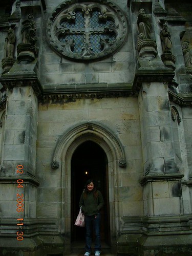 Entrance of Rosslyn off Da Vinci code